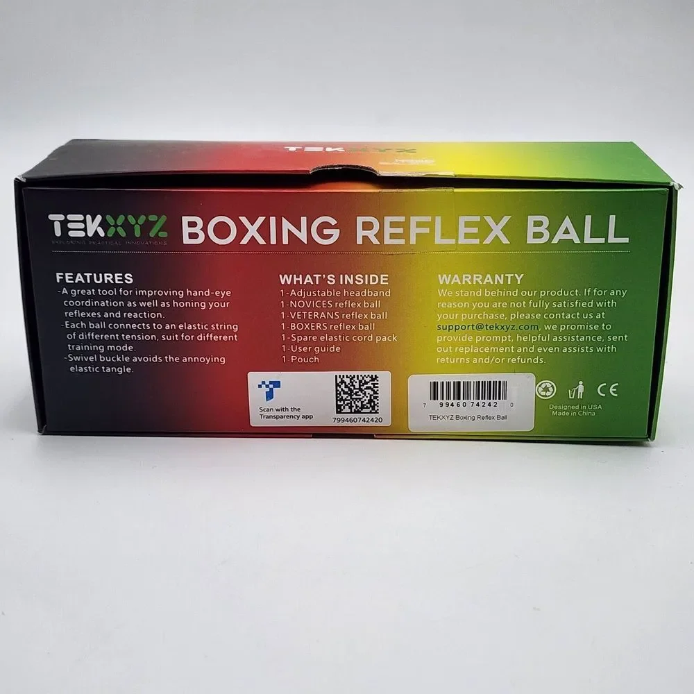 TEKXYZ Reflex Balls for Reaction, Agility, Coordination, Boxing‎ Skills NEW